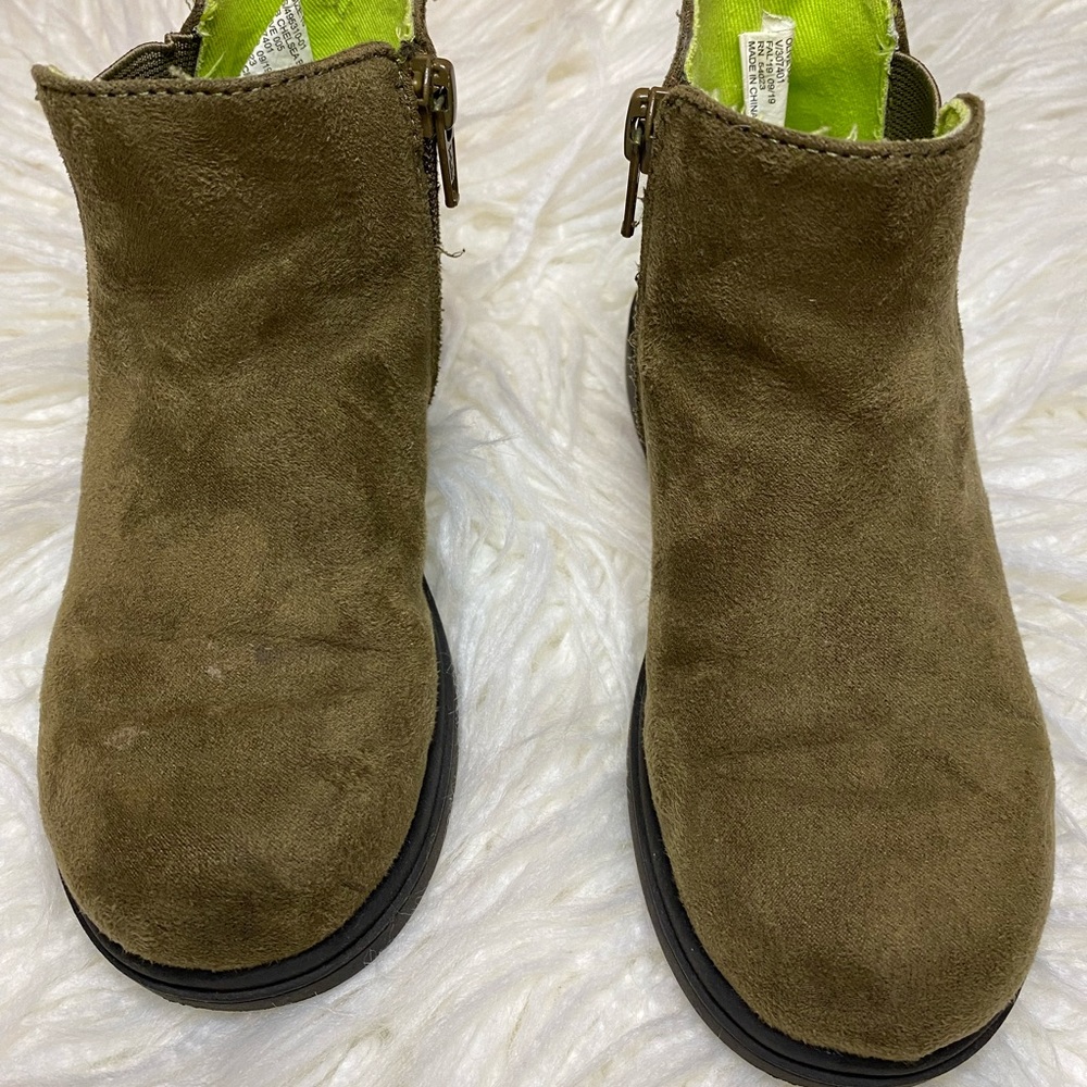 Boys brown suede boots - Zipper closure